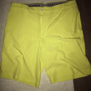 Greg Norman Collection Yellow Hybrid Shorts